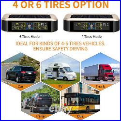 Solar Bus RV Truck TPMS Wireless Tire Pressure Monitoring With 6 Internal Sensor