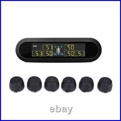 Solar Digital LCD TPMS Tyre Pressure Monitor System 6 Sensors to RV Van un
