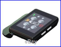 Solar LCD Car Tire Pressure Monitoring System Four External Sensors Bluetooth