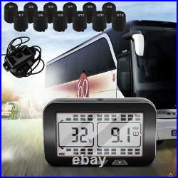 Solar Power TPMS Tyre Pressure Monitor System 12 Sensor Repeater For Truck RV