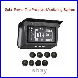 Solar Power Tire Pressure Monitoring System TPMS 8 Sensor with Repeater For Van RV