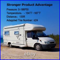 Solar Power Tire Pressure Monitoring System with 6 External Tire Pressure Sensor