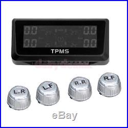 Solar Power Universal TPMS External LCD Tire Tyre Pressure Monitor System Sensor