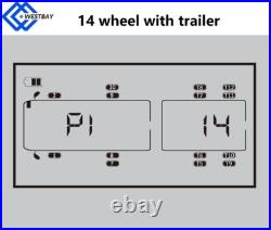 Solar TPMS 14 wheel Real Time Tire Pressure Monitoring Sensor for Trucks