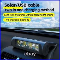Solar TPMS Car Tire Pressure Alarm Monitor System 6 Sensor Tyre Pressure Warning