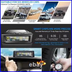 Solar TPMS Car Tire Pressure Alarm Monitor System 6 Sensor Tyre Pressure Warning