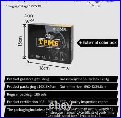 Solar TPMS Car Tire Pressure Alarm Monitor System 6 Sensor Tyre Pressure Warning