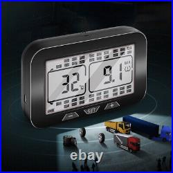 Solar TPMS LCD Car Tire Pressure Monitoring System 6 External Sensors & Repeater