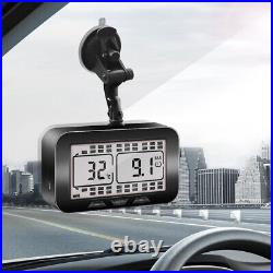 Solar TPMS LCD Car Tire Pressure Monitoring System 6 External Sensors & Repeater