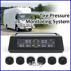 Solar TPMS Tire Pressure Monitor System 6 External Sensors For RV Truck MA2377
