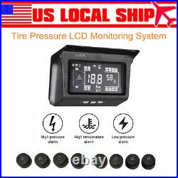 Solar TPMS Tire Pressure Monitor System 8 Sensor with Repeater For Truck Trailer