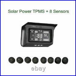 Solar TPMS Tyre Pressure Monitor System 8 Sensor with Repeater For Truck Trailer