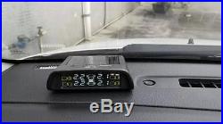 Solar Wireless TPMS Car Tire Pressure LCD Monitoring System + 4 External Sensors