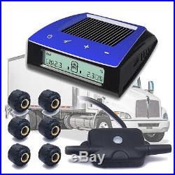 Solar Wireless TPMS Truck Tyre Pressure Monitoring System + 6 External Sensors
