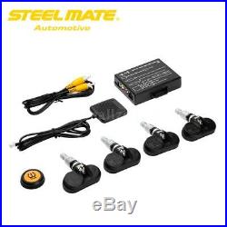 Steelmate Car Tire Pressure Monitoring System for In-dash A/V Monitor 4 Sensors