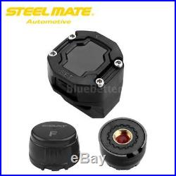 Steelmate Motorcycle Tire Pressure Monitoring System Wireless LCD TPMS 2 Sensors