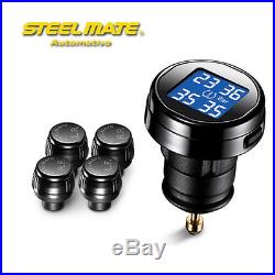 Steelmate TP-74B TPMS Tyre Pressure Monitoring System DIY Wireless 4 Sensor