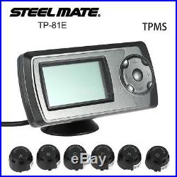 Steelmate Wireless TPMS Tire Pressure Monitoring System+6 Sensors Truck Bus U6Z4