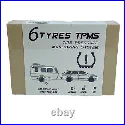 TPMS 6 Tyres Tire Pressure Monitoring System Special For Trailer Truck Caravan