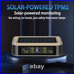 TPMS Bus RV Truck Solar Wireless Tire Pressure Monitoring With 6 Internal Sensor