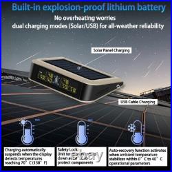 TPMS Bus RV Truck Solar Wireless Tire Pressure Monitoring With 6 Internal Sensor