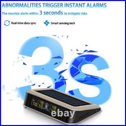 TPMS Bus RV Truck Solar Wireless Tire Pressure Monitoring With 6 Internal Sensor