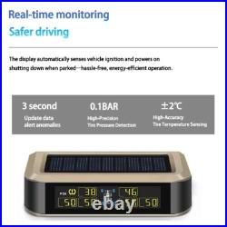 TPMS Bus RV Truck Solar Wireless Tire Pressure Monitoring With 6 Internal Sensor