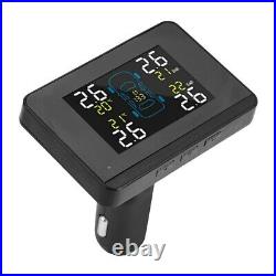 TPMS LCD Tyre Pressure Monitoring System Cigarette Lighter + 4 Internal Sensor
