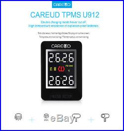 TPMS PSI/BAR Wireless Tire Pressure Monitor System+4 External Sensors For Toyota