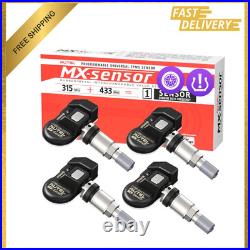 TPMS Sensors, 315MHz 433MHz Compatible, Universal Press-in Tire Pressure Sensor