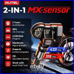 TPMS Sensors, 315MHz 433MHz Compatible, Universal Press-in Tire Pressure Sensor