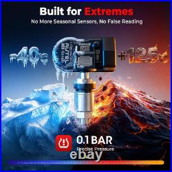 TPMS Sensors, 315MHz 433MHz Compatible, Universal Press-in Tire Pressure Sensor