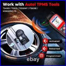 TPMS Sensors, 315MHz 433MHz Compatible, Universal Press-in Tire Pressure Sensor