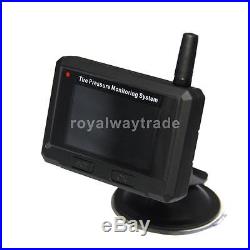 TPMS Tire Pressure LCD Monitor System Wireless 6-External Sensor Displayer
