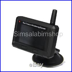 TPMS Tire Pressure LCD Monitoring System 6 External Sensor Displayer Kit
