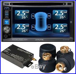 TPMS Tire Pressure Monitor System 4 External Cap22 Sensors DVD Video Car Module