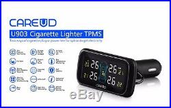 TPMS Tire Pressure Monitor System+4 Internal Sensor Auto Car Cigarette Lighter