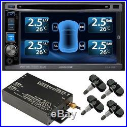 - TPMS Tire Pressure Monitor System 4 Internal Valve 22 Sensors DVD Video Car