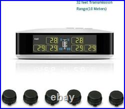 TPMS Tire Pressure Monitoring System 6 External Sensor + Repeater For Trailer RV