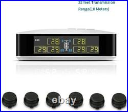 TPMS Tire Pressure Monitoring System Real-time Alarm 6 Sensors + Repeater For RV