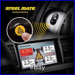 TPMS Tire Pressure Monitoring System with4 Built-in Sensor Displayed on DVD Player