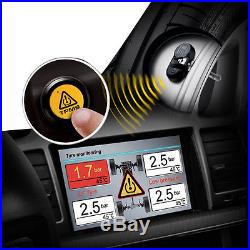 TPMS Tire Pressure Monitoring System with4 Built-in Sensor Displayed on DVD Player