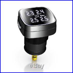 TPMS Tire Tyre Pressure Monitoring System With 4 Internal Sensors LCD Display Car