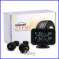 TPMS Tyre Pressure Monitoring Intelligent System 4x External Sensors LCD Sucker
