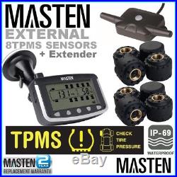 TPMS Tyre Pressure Monitoring System 4wd External 8 Sensor Real-Time Vehicle