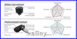 -TPMS Tyre Pressure Monitoring System External Sensor LCD 4WD Wireless PSI 4x4