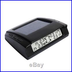 TPMS Tyre Pressure Monitoring System LCD 4 External Tire Sensors Solar Powered