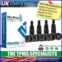 TPMS Tyre Pressure Sensors for BMW M4 (14-20) (F82/F83) SET OF 4 BLACK STEM