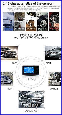 TPMS Wireless Tire Pressure Monitoring System With 4 Internal Sensors For Car VAN