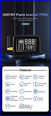 TPMS for Semi Trucks Tire Pressure Monitor System with 10 Sensor Kit US Seller